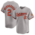 Baltimore Orioles #2 Gunnar Henderson Gray MWATKINS Road Limited Player Jersey