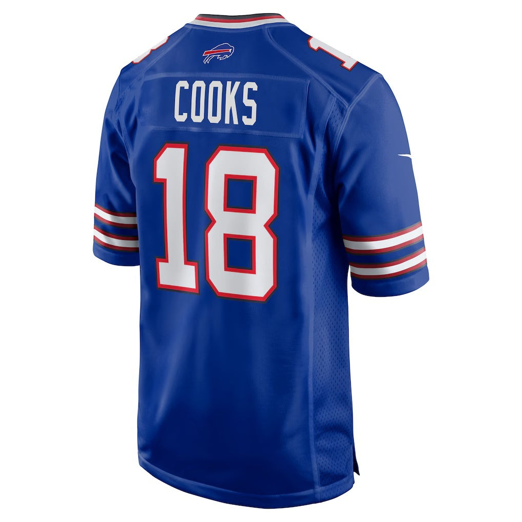 B.Bills #18 Brandin Cooks Royal MWATKINS Team Game Jersey