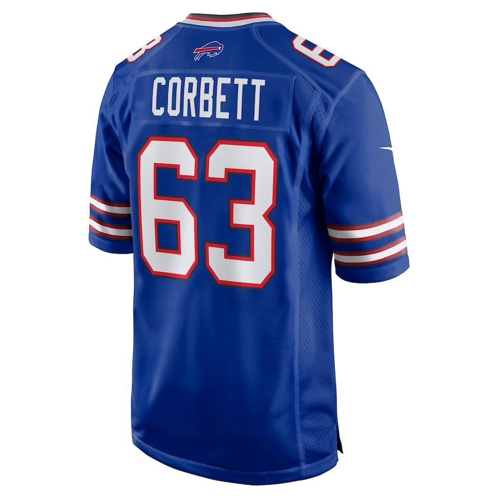 B.Bills #63 Austin Corbett Royal MWATKINS Team Game Jersey