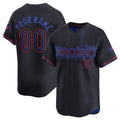Custom Toronto Blue Jays Active Player Black MWATKINS 2024 City Connect Limited Stitched Jersey