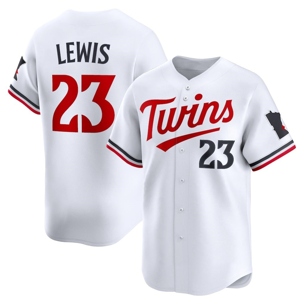 Minnesota Twins #23 Royce Lewis White MWATKINS Home Limited Player Jersey