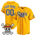Custom Tampa Bay Rays x One Piece Gold MWATKINS Vapor Premier Limited Jersey - Stitched