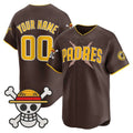 Custom San Diego Padres x One Piece Brown MWATKINS Vapor Premier Limited Jersey - Stitched