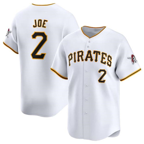 Pittsburgh Pirates #2 Connor Joe White MWATKINS Home Limited Stitched Jersey