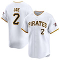 Pittsburgh Pirates #2 Connor Joe White MWATKINS Home Limited Stitched Jersey