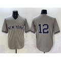 New York Yankees #12 Trent Grisham Grey MWATKINS Cool Base Stitched Jersey