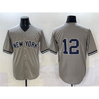 New York Yankees #12 Trent Grisham Grey MWATKINS Cool Base Stitched Jersey