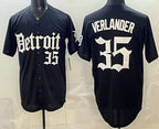 Detroit Tigers #35 Justin Verlander Black MWATKINS Limited Cool Base Stitched Jersey