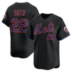 New York Mets #22 Juan Soto Black MWATKINS Alternate Limited Player Jersey