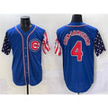 Chicago Cubs #4 Pete Crow-Armstrong Royal MWATKINS 2025 Independence Day Vapor Premier Limited Stitched Jersey