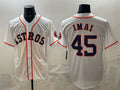Houston Astros #45 Tatsuya Imai White MWATKINS Cool Base Stitched Jersey