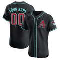 Custom Arizona Diamondbacks 2024 Flex Base Jersey ¨C Black MWATKINS