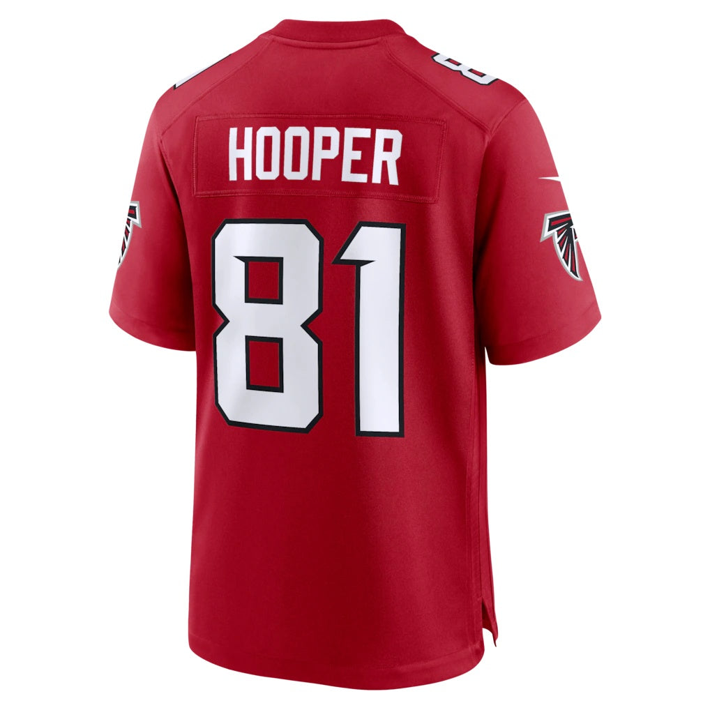 A.Falcons #81 Austin Hooper Red MWATKINS Team Game Jersey