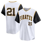 Pittsburgh Pirates #21 Roberto Clemente White MWATKINS Cooperstown Collection Limited Jersey