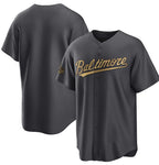 Baltimore Orioles Blank Charcoal MWATKINS 2022 All-Star Cool Base Stitched Jersey