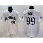 New York Yankees #99 Aaron Judge White MWATKINS 'Gothic Legacy Edition' Vapor Premier Limited Stitched Jersey
