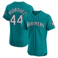 Seattle Mariners #44 Julio Rodr¨ªguez Teal MWATKINS Alternate Elite Jersey