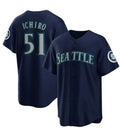 Seattle Mariners #51 Ichiro Suzuki Navy MWATKINS Cool Base Stitched Jersey