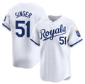 Kansas City Royals #51 Brady Singer White MWATKINS 2024 Home Stitched Jersey