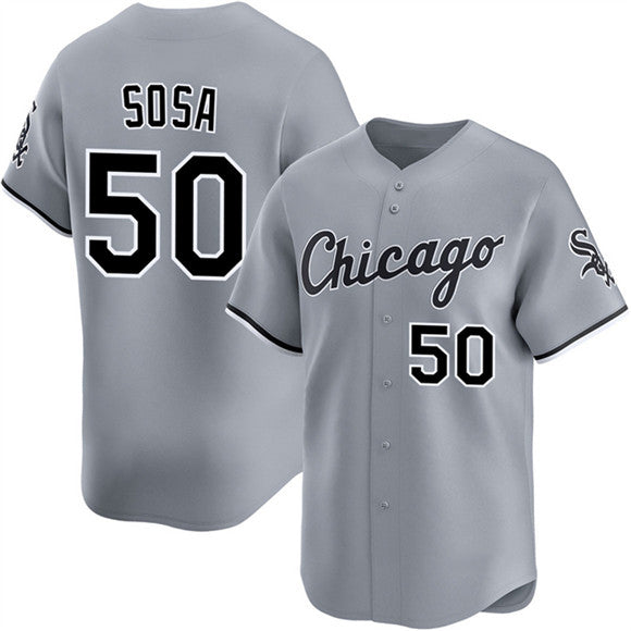 Chicago White Sox #50 Lenyn Sosa Gray MWATKINS 2025 Limited Stitched Jersey
