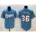 Texas Rangers #36 Wyatt Langford Blue MWATKINS Limited Stitched Jersey