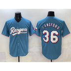 Texas Rangers #36 Wyatt Langford Blue MWATKINS Limited Stitched Jersey