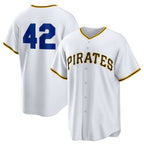 Pittsburgh Pirates #42 Jackie Robinson White MWATKINS Home 2025 Day Replica Jersey