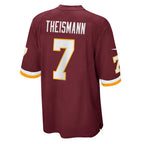 W.Football Team #7 Joe Theismann Burgundy MWATKINS Retired Player Jersey