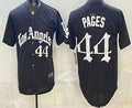 Los Angeles Dodgers #44 Andy Pages Black MWATKINS Gothic Edition Vapor Premier Limited Stitched Jersey