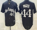 Los Angeles Dodgers #44 Andy Pages Black MWATKINS Gothic Edition Vapor Premier Limited Stitched Jersey