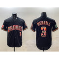 San Diego Padres #3 Jackson Merrill Black MWATKINS Mexico Cool Base Stitched Jersey