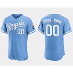 Custom Kansas City Royals MWATKINS ACTIVE PLAYER Blue Flex Base Stitched Jersey