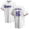Texas Rangers #16 Travis Jankowski White MWATKINS Cool Base Stitched Jersey
