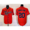Detroit Tigers #20 Spencer Torkelson Orange MWATKINS With Patch Cool Base Stitched Jersey