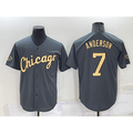 Chicago White Sox #7 Tim Anderson Grey MWATKINS 2022 All Star Stitched Cool Base Jersey