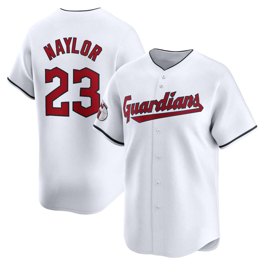 Cleveland Guardians #23 Bo Naylor White MWATKINS Home Limited Player Jersey 2