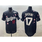Los Angeles Dodgers #17 Shohei Ohtani Black MWATKINS 2025 World Series Patch Tokyo Series Limited Stitched Jersey