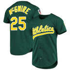 Oakland Athletics #25 Mark McGwire Mitchell & Ness Green MWATKINS 1997 Cooperstown Collection Authentic Jersey