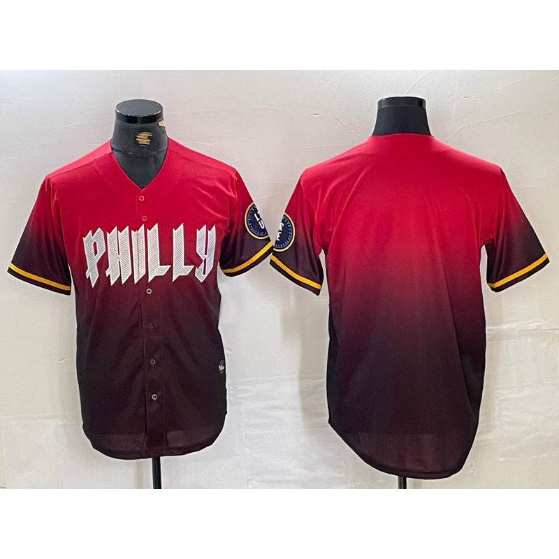 Philadelphia Phillies Blank Red Black MWATKINS 2024 City Connect Limited Stitched Jersey