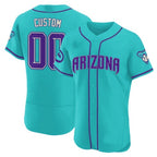 Custom Arizona Diamondbacks 2024 Teal Purple Jersey ¨C Teal MWATKINS