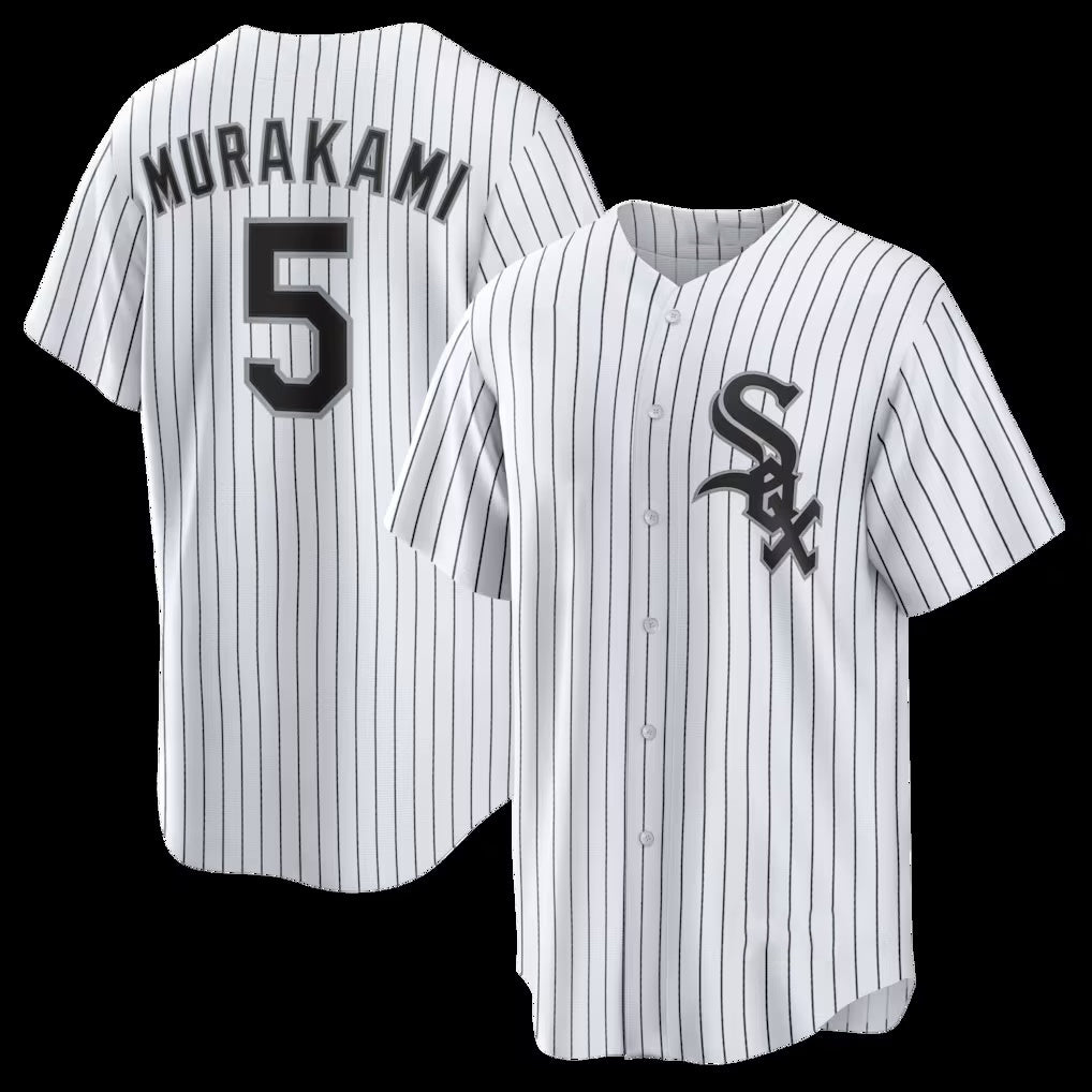 Chicago White Sox #5 Munetaka Murakami White MWATKINS Home Replica Jersey