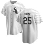 Chicago White Sox #25 Jim Thome White MWATKINS Cool Base Stitched Baseball Jersey