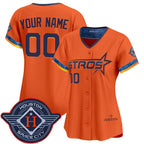Custom Houston Astros Active Player Orange MWATKINS 2025 City Connect Limited Stitched Jersey