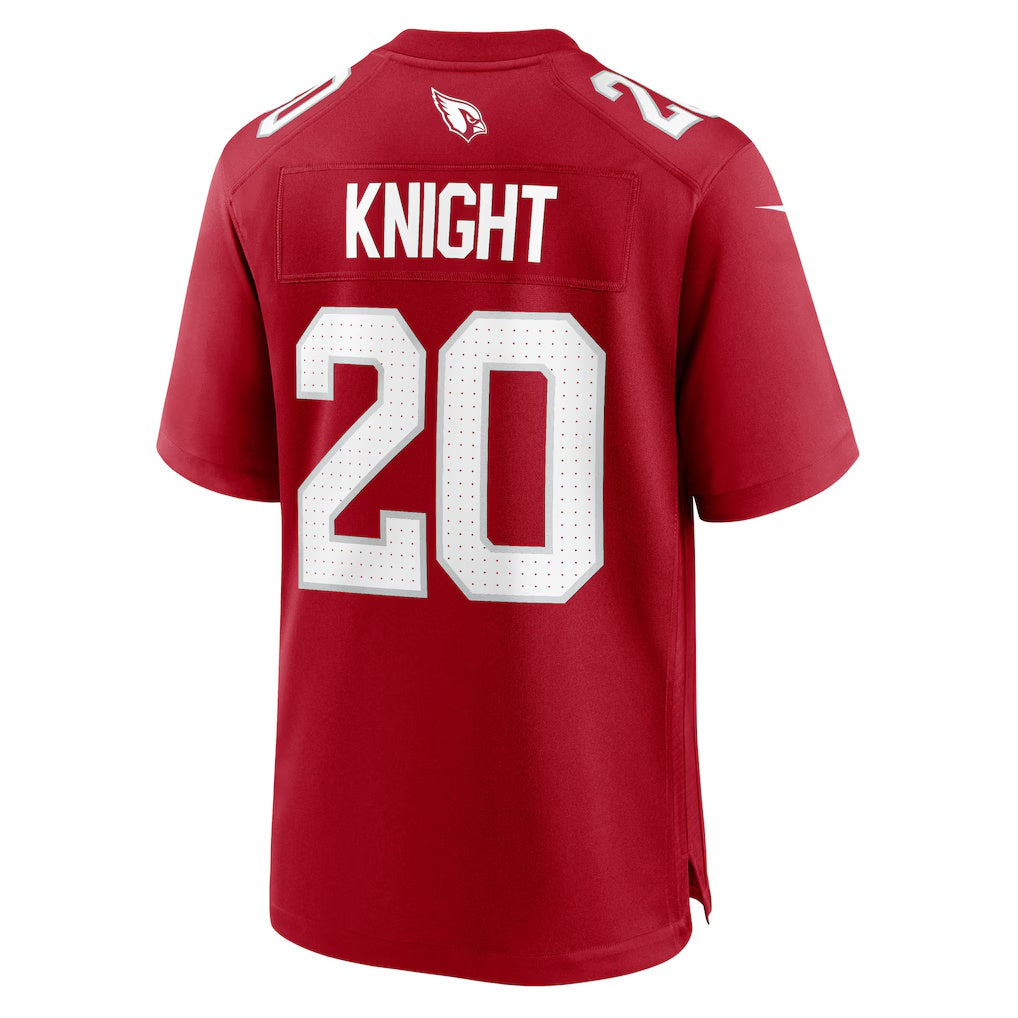 A.Cardinals #20 Zonovan Knight Cardinal MWATKINS Team Game Jersey