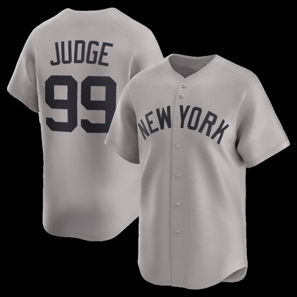 New York Yankees #99 Aaron Judge Gray MWATKINS Road Limited Player Jersey 2