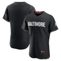 Baltimore Orioles Black MWATKINS City Connect Authentic Jersey