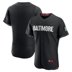 Baltimore Orioles Black MWATKINS City Connect Authentic Jersey