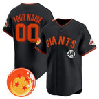 Custom San Francisco Giants x Dragon Ball Black MWATKINS Vapor Premier Limited Jersey - All Stitched