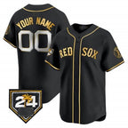 Custom Boston Red Sox 2024 Spring Training Patch Vapor Premier Limited Jersey ¨C All Stitched-Black MWATKINS