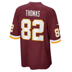 W.Football Team #82 Logan Thomas Game Player Jersey - Burgundy MWATKINS